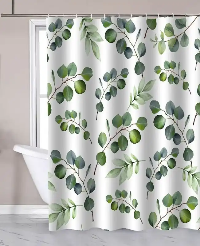 Beste Prijs Sprchový závěs 180x180 cm, polyester, eucalyptus (ZP015)