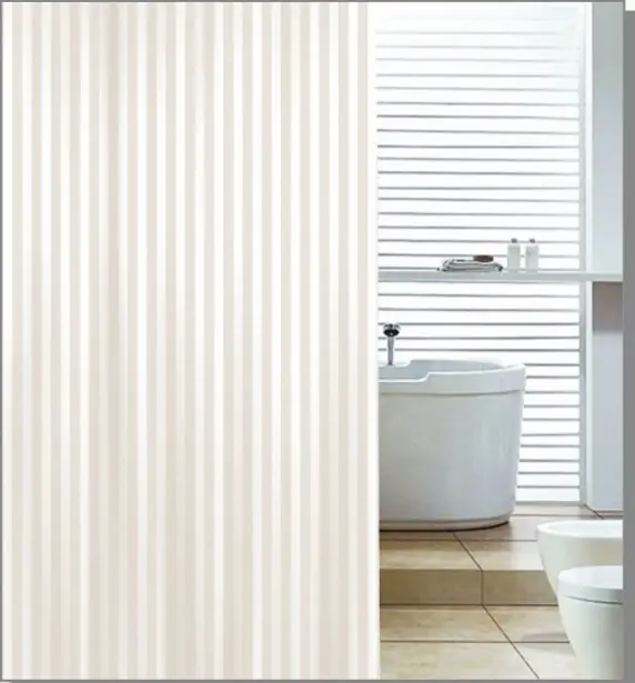 Fabrieksprijs Sprchový závěs 180x200 cm, polyester, béžová (ZP003)