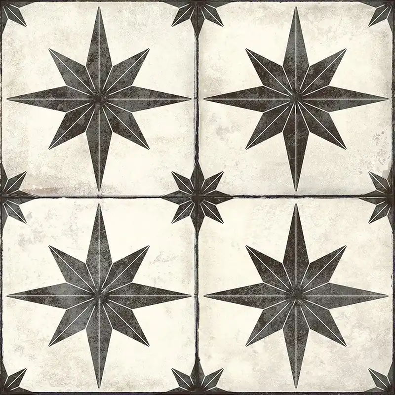 Voordeelprijs Hidraulico star black - dlažba 45x45 černá (HDO005)