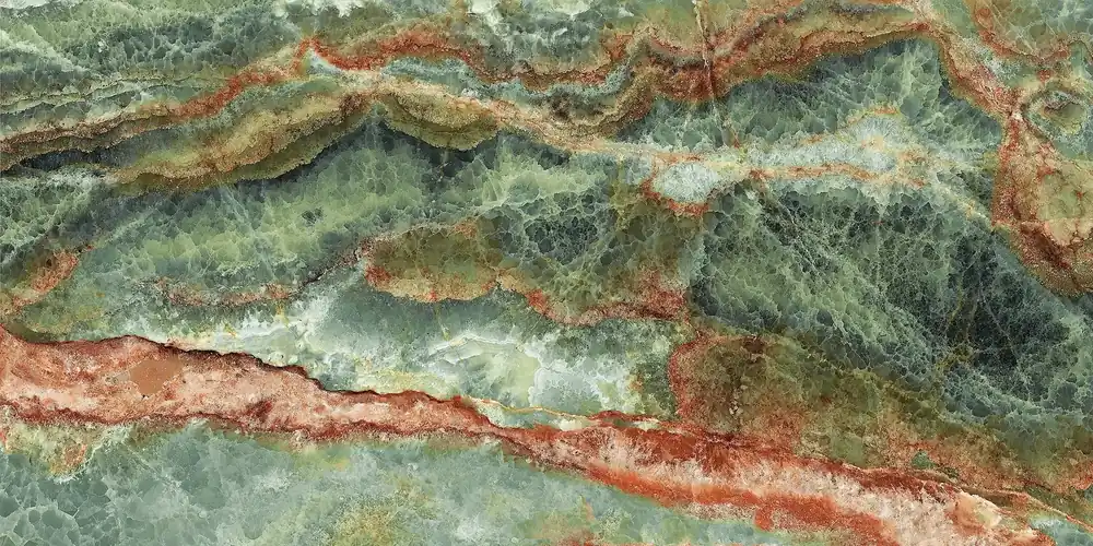 Onyx Emerald kry - dlažba rektifikovaná 90x180 zelená lesklá (CSASOEMK18) Veilige Betaling