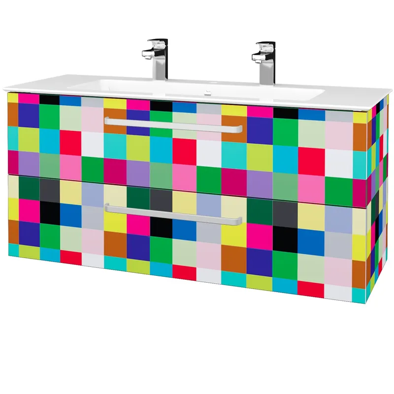 Gio SZZ2 120 - skříňka s dvojumyvadlem 120 cm, závěsná, CS III (GIO121 SZZ2 120 CS III) Bestseller