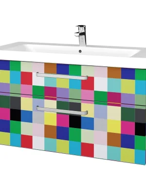 Finale Uitverkoop Q max SZZ2 105 - skříňka s umyvadlem 105 cm, závěsná, CS III (QMA113 SZZ2 105 CS III)