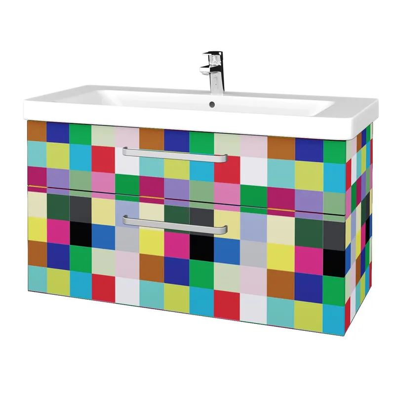 Finale Uitverkoop Q max SZZ2 105 - skříňka s umyvadlem 105 cm, závěsná, CS III (QMA113 SZZ2 105 CS III)