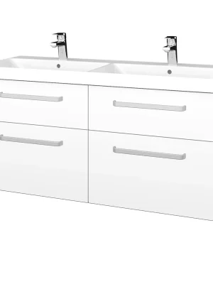 Lage Prijs Q max SZZ2 120 - skříňka s dvojumyvadlem 120 cm, závěsná, CS II (QMA114 SZZ4 120 CS II)