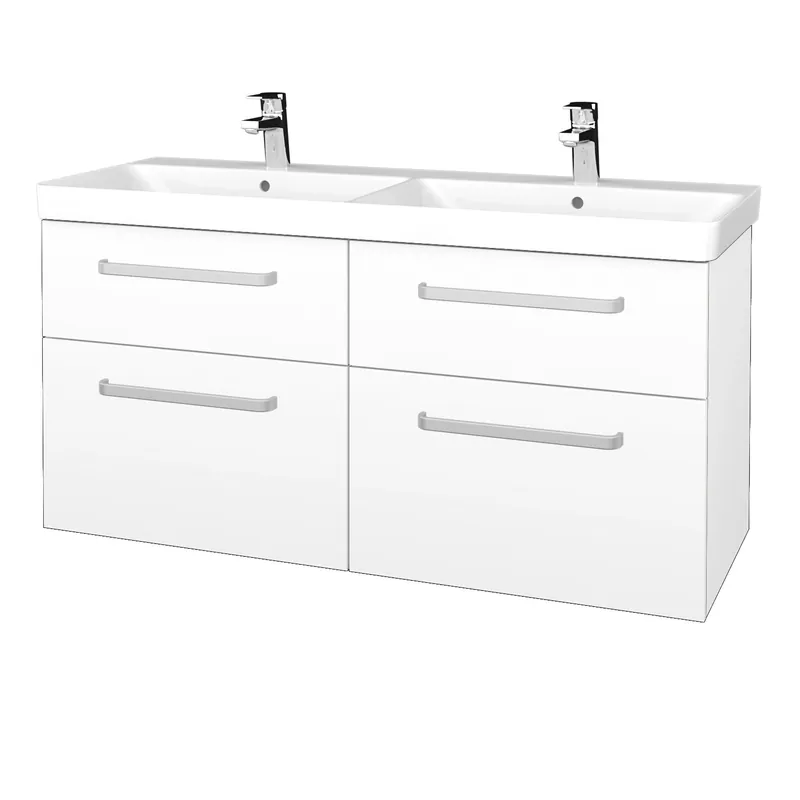 Lage Prijs Q max SZZ2 120 - skříňka s dvojumyvadlem 120 cm, závěsná, CS II (QMA114 SZZ4 120 CS II)