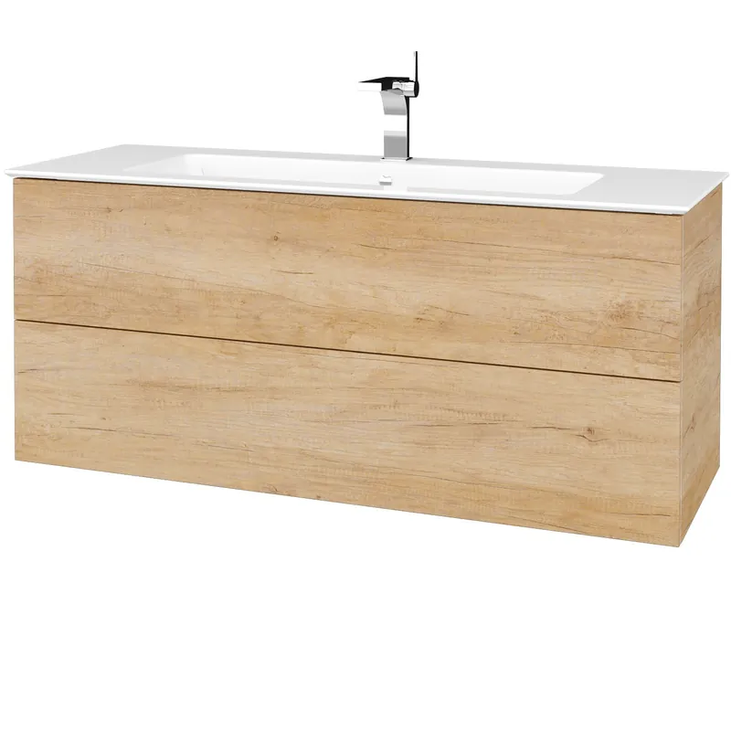 Variante SZZ2 120 - skříňka s umyvadlem Pura 120 cm, 2 zásuvky, závěsná, CS I (VAR120 SZZ2 120 CSI) Finale Uitverkoop