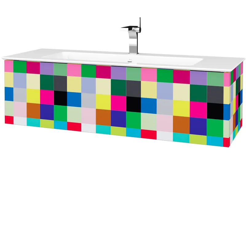 Variante SZZ 120 - skříňka s umyvadlem Pura 120 cm, 1 zásuvka, závěsná, CS III (VAR120 SZZ 120 CS III) Seizoensaanbieding