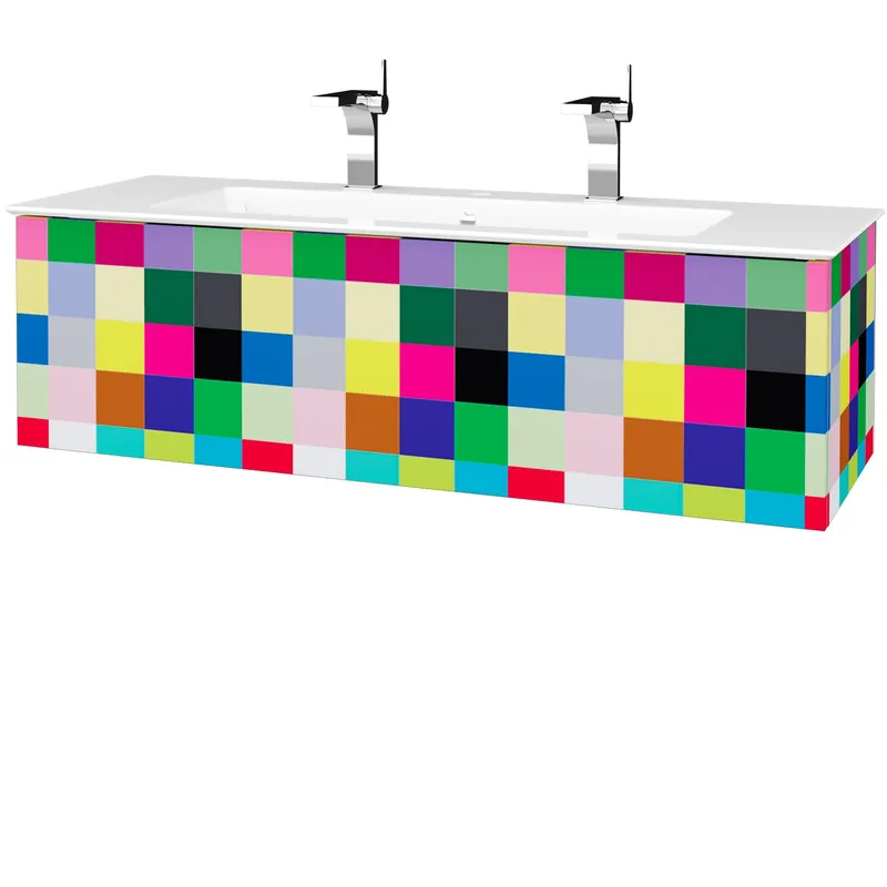 Variante SZZ 120 - skříňka s umyvadlem Pura 120 cm, 1 zásuvka, závěsná, CS III (VAR121 SZZ 120 CS III) Gratis Retour