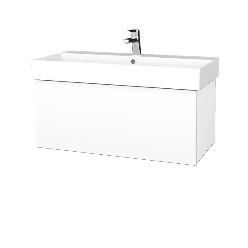 Korting Variante SZZ 85 - skříňka s umyvadlem Glance 85 cm, 1 zásuvka, závěsná, CS II (VAR117 SZZ 085 CS II)