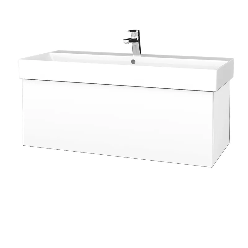 Actieprijs Variante SZZ 100 - skříňka s umyvadlem Glance 100 cm, 1 zásuvka, závěsná, CS II (VAR118 SZZ 100 CS II)