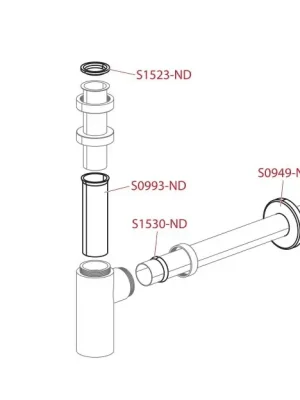 Meest Verkocht Zápachová uzávěra pro A400 plastová trubička (S0993-ND)
