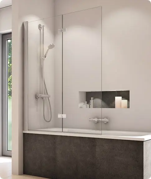 SOLB2 - dvoudílná vanová zástěna pravá 120 cm, profil aluchrom (SOLB2D12050) Shop Nu