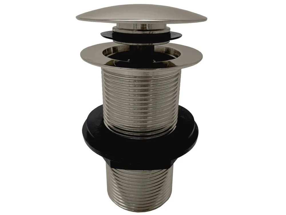Cenový Hit Výpusť umyvadlová 5/4 bez přepadu - neuzavíratelná zátka, metal grey lesklá (MD0799MGL)