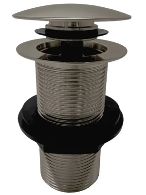 Výpusť umyvadlová 5/4 bez přepadu - neuzavíratelná zátka, metal grey kartáčovaná (MD0799MGK) Op = Op