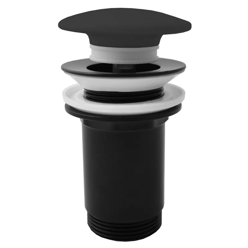 Beste Prijs Výpusť umyvadlová 5/4 click-clack s keramickou zátkou, černá matná (MD0485-1CMAT)