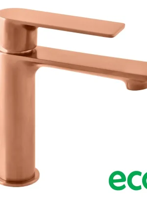 Certifikovaný Nil Vodovodní baterie umyvadlová, výška 162 mm, bez výpusti, zlatá růžová kartáčovaná (NL126.0ZRK)