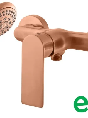 Nil Vodovodní baterie sprchová, s příslušenstvím, zlatá růžová kartáčovaná (NL181.5/1ZRK) Novinka