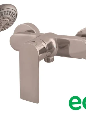Certifikovaný Nil Vodovodní baterie sprchová, s příslušenstvím, metal grey lesklá (NL181.5/1MGL)