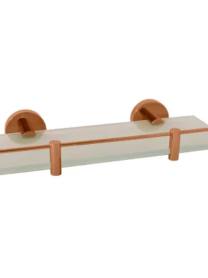 Cenový Hit Polička skleněná 300 mm Colorado, zlatá růžová kartáčovaná (COA0900/30ZRK)