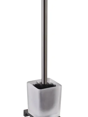 WC štětka, miska sklo Nil, metal grey matná (NLA0500MG) Must-Have