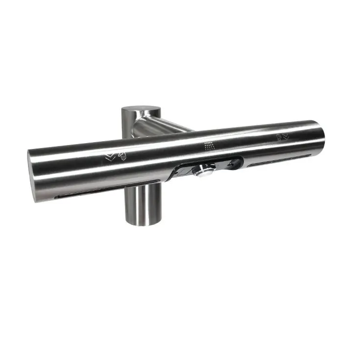 Bestel Nu Jet Dryer AIRTAP kulatá - senzorová umyvadlová baterie s vysoušečem rukou, kartáčovaný nerez (Jet Dryer AIRTAP kulatá nerez)