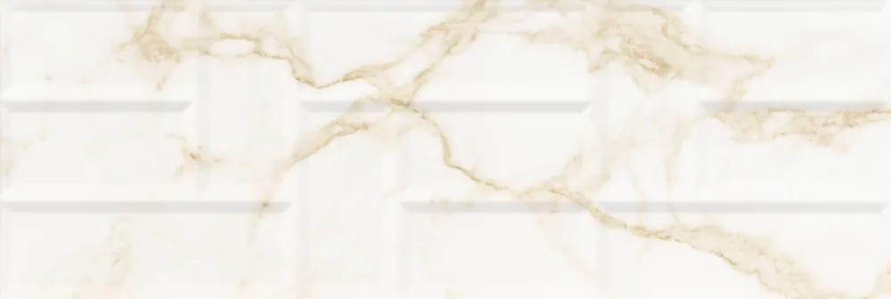 Koopje Royal Gold Art Rett. - obkládačka rektifikovaná 25x75 bílá lesk (164351)