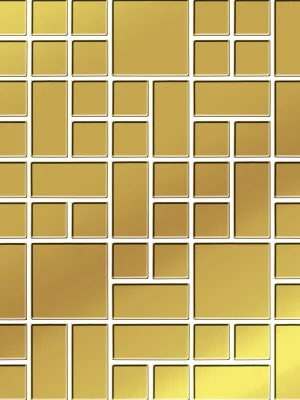 Direct Verzonden Gold Glass Mosaic - obkládačka mozaika sklo 25x25 lesk (164294)