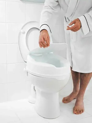 Handicap WC sedátko zvýšené 10 cm, bez madel, bílá (A0071001) Koopje