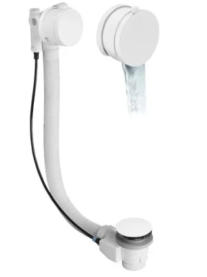 Exclusieve Aanbieding Vanová souprava s napouštěním, s bovdenem 775 mm, bílá (71685W)