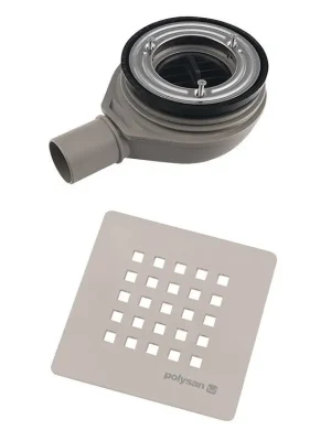 TRENECA vaničkový sifon, průměr 90 mm, DN40, krytka béžová mat (84999.81) Nízká Cena