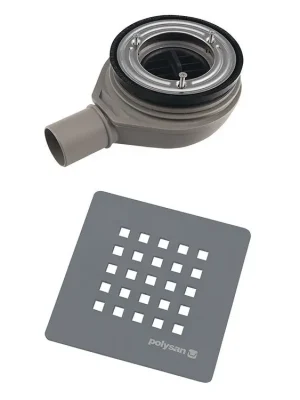 TRENECA vaničkový sifon, průměr 90 mm, DN40, krytka šedá mat (84999.31) Nízká Cena