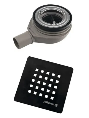 TRENECA vaničkový sifon, průměr 90 mm, DN40, krytka černá mat (84999.21) Odeslání Ihned
