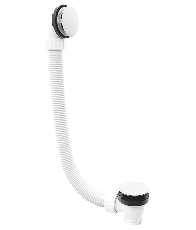 Must-Have Vanová souprava bez napouštění, click-clack, délka 1200 mm, zátka 72 mm, bílá (71858.10)
