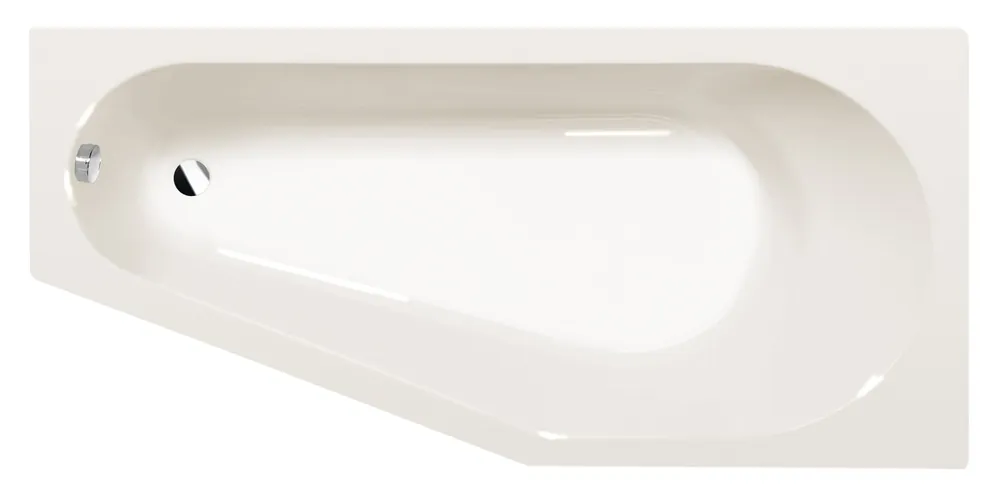 Tigra R asymetrická vana 170x80x46 cm, ivory (90611.40) Exclusieve Akce