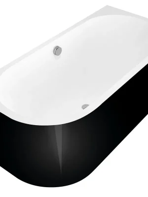 Weekendaanbieding Astra R Monolith asymetrická vana 160x75x60 cm, bílá/černá (34611MB)
