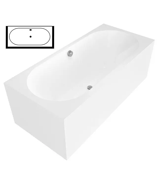 Astra BDR Monolith obdélníková vana 160x70x60 cm, bílá, hlava vpravo (32611MDR) Aanbieding