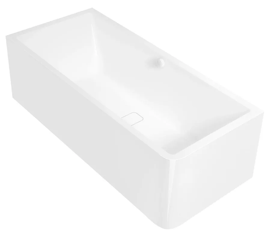 Exclusieve Akce Marlene Curve L Monolith obdélníková vana 175x75x63 cm, bílá (72034MCL)