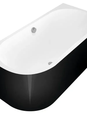 Viva R Monolith asymetrická vana 180x75x60 cm, bílá/černá (78119MB) Premium