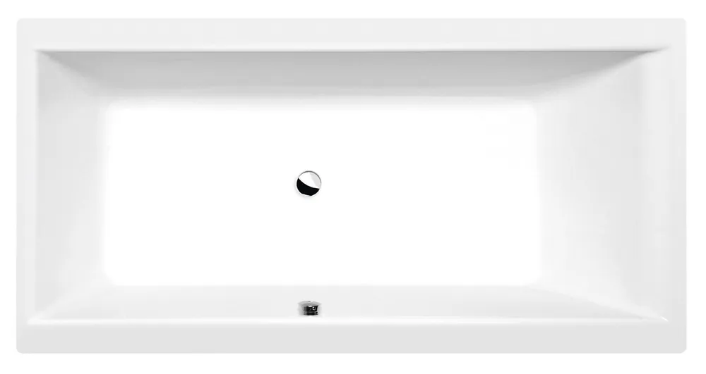 Vysoce Kvalitní Cleo Slim obdélníková vana 180x90x48 cm, bílá mat (13111.11)