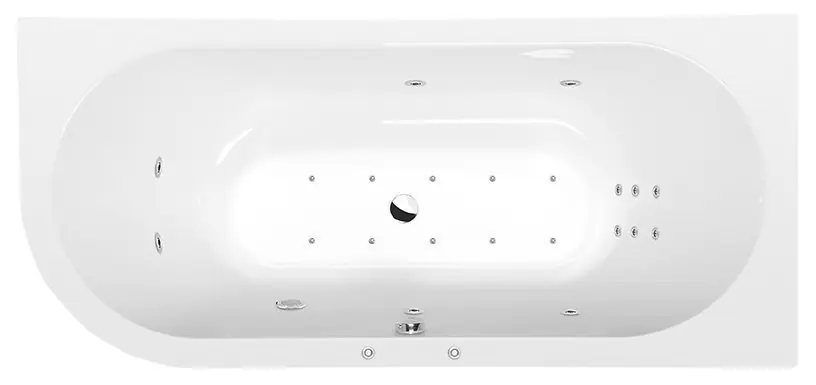 Weekendaanbieding Viva R Hydro-Air hydromasážní vana, 175x80x47 cm, bílá (78119HA)