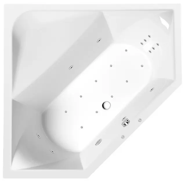 Nakupujte Hned Floss Hydro-Air hydromasážní vana, 145x145x50 cm, bílá (98611HA)