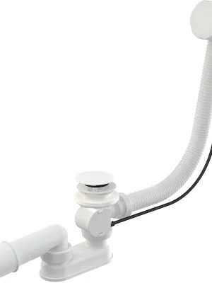 Sifon vanový automat, kov, délka 80 cm (A55KM-White-80) Lage Prijs