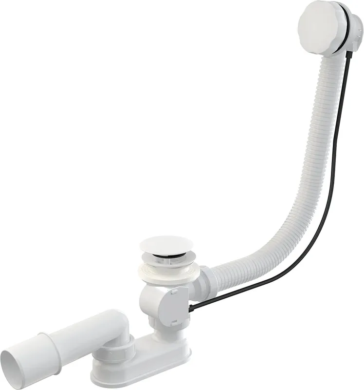 Sifon vanový automat, kov, délka 80 cm (A55KM-White-80) Lage Prijs