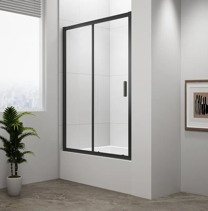 Blesková Nabídka Deep Black sprchové dveře 1200x1650mm, čiré sklo (MD1216B)