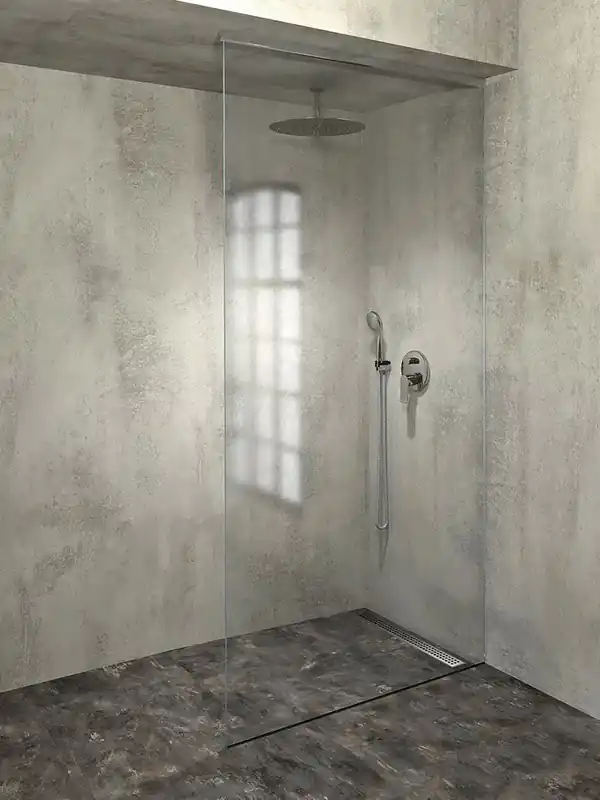 Architex sada pro neviditelné uchycení skla, podlaha-stěna-strop, 1610x2600mm, leštěný hliník (AL2616) Premium