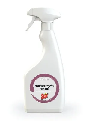 STAR čistič nerezových povrchů, s rozprašovačem, 500ml (21A.3478) Vysoce Kvalitní