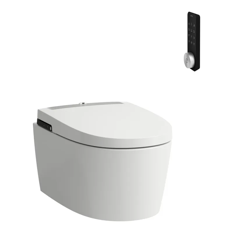 Exclusieve Aanbieding Cleanet Alvia - závěsný klozet rimless s bidetovací funkcí, včetně sedátka, kabelový přívod (H8211604000001)