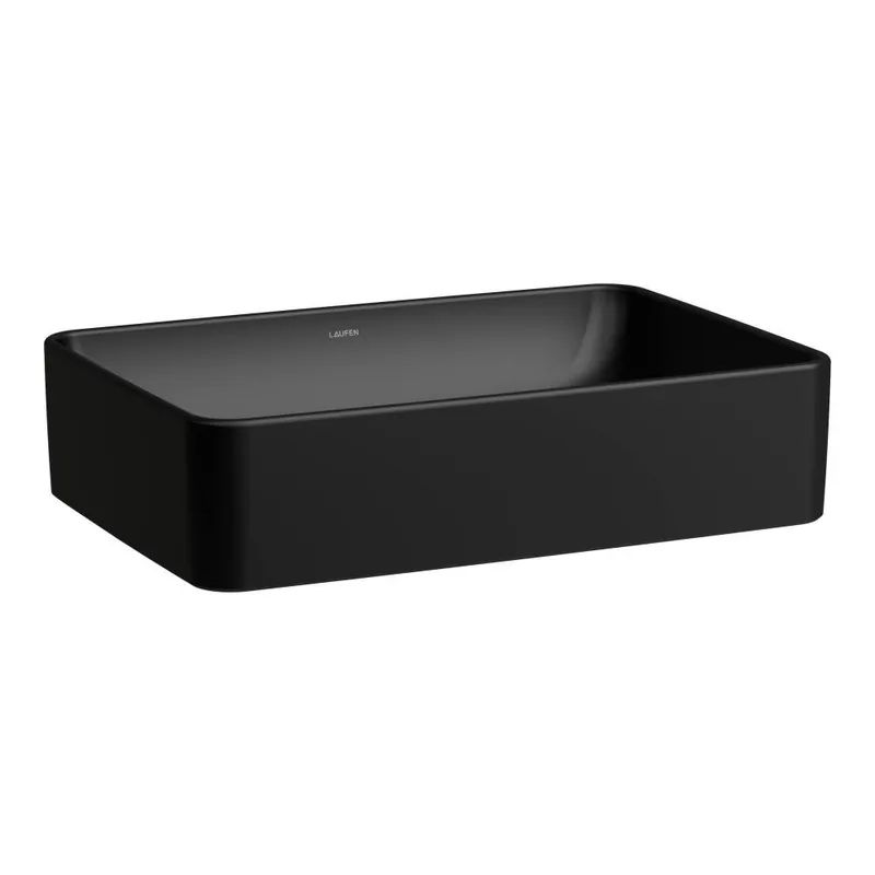 Lage Prijs Savoy - umyvadlová mísa 55x38, bez otvoru pro baterii, bez přepadu, černá mat (H8169447161121)
