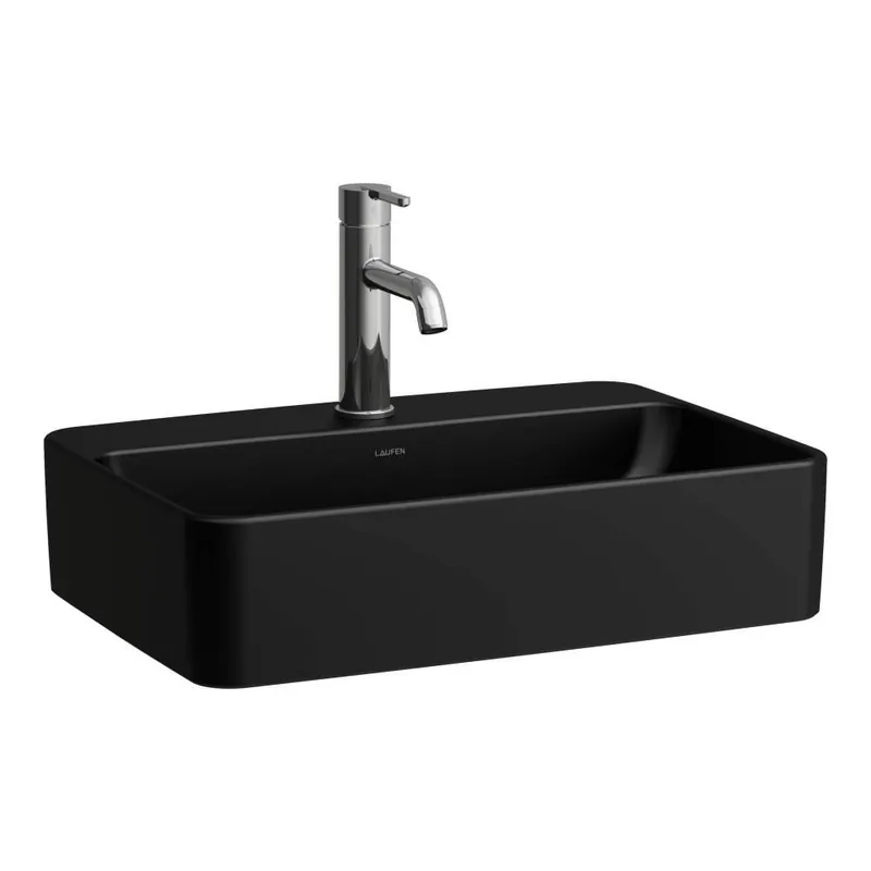 Savoy - umyvadlová mísa 55x38, otvor pro baterii, černá mat (H8169457161041) Populair
