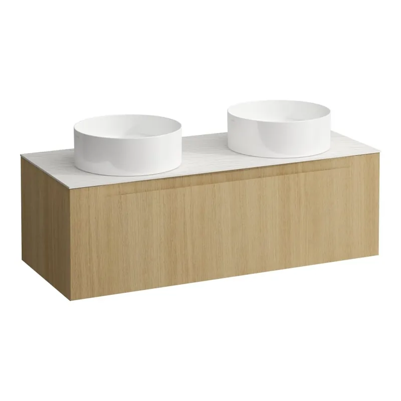 Arun - zásuvkový element 1200, s jednou zásuvkou, s výřezem vlevo a vpravo, s vrchní deskou Ardesia Bianca (H4141241512501) Dagaanbieding